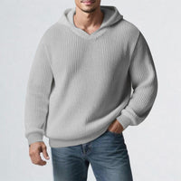 Mens Thickened Hooded Sweater For Winter
