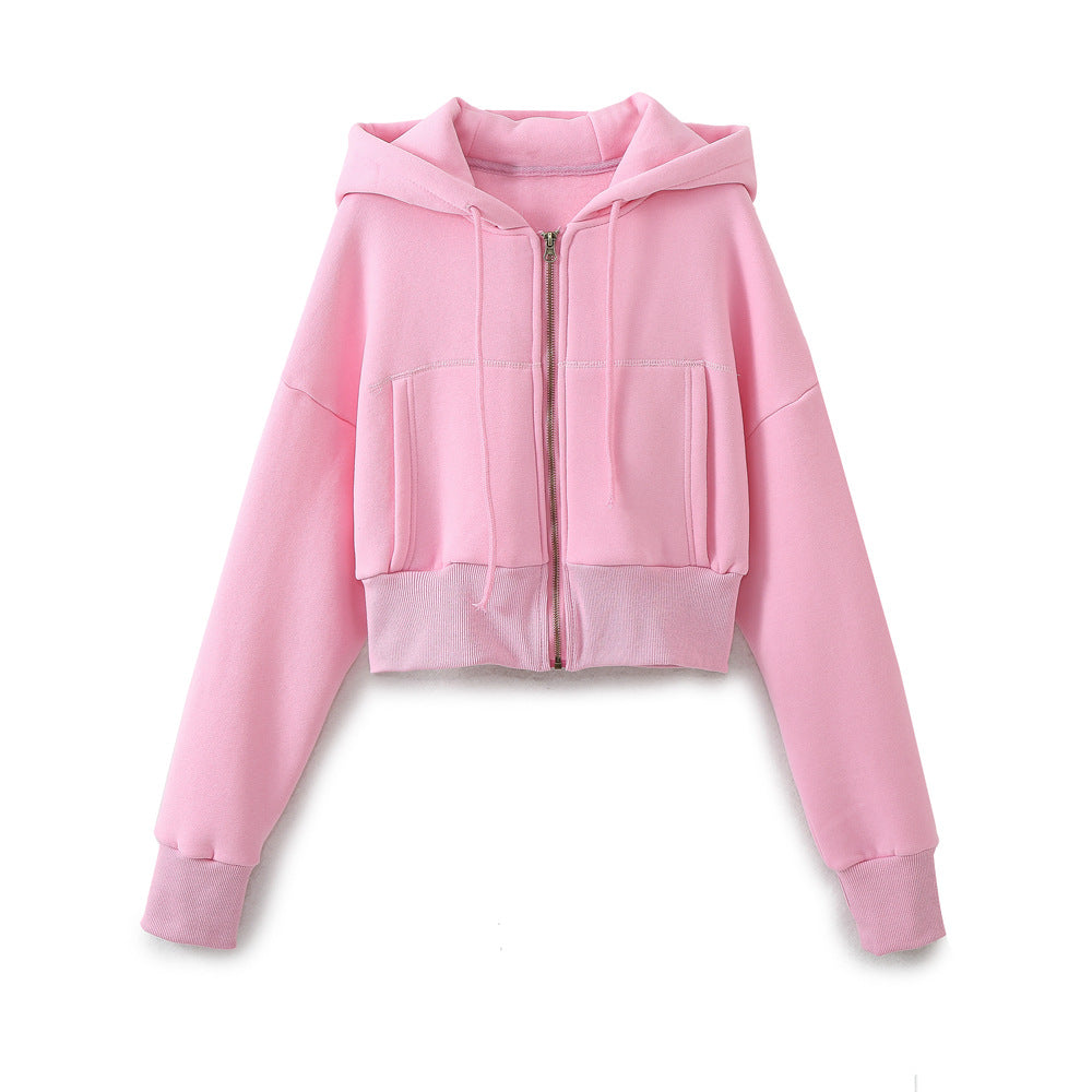 Women's Clothing Short Sport Cardigan Sweater Running Pants Suit