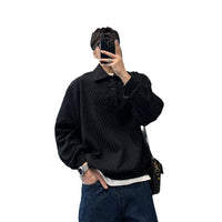 New Waffle Collar Sweatshirt For Men