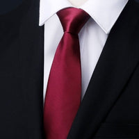 Mens Business Formal Zipper Tie With Blue Stripes