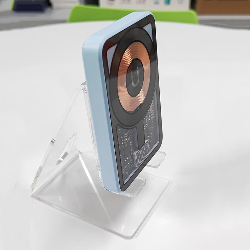 Magnetic Wireless Power Bank Fast Charge 20W Transparent Body
