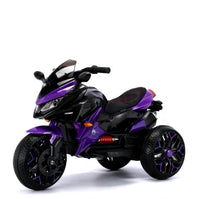 Kids Motorcycle Ride-On Motorcycle 3-Wheels Battery Powered Motorbike Rechargeable 12 V Kids Ride On Toy With PU Seat Training Wheels Manual Throttle Drive By Hand Lighting Wheels