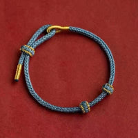 Semi-finished Products Beads Threading Gold Accessories DIY Hand-woven Red Rope