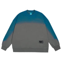 Tide Brand Hand-painted Gradient Terry Round Neck Couple Men's Sweater
