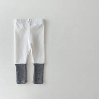 Girls' Cotton Stretch Color Matching Leggings