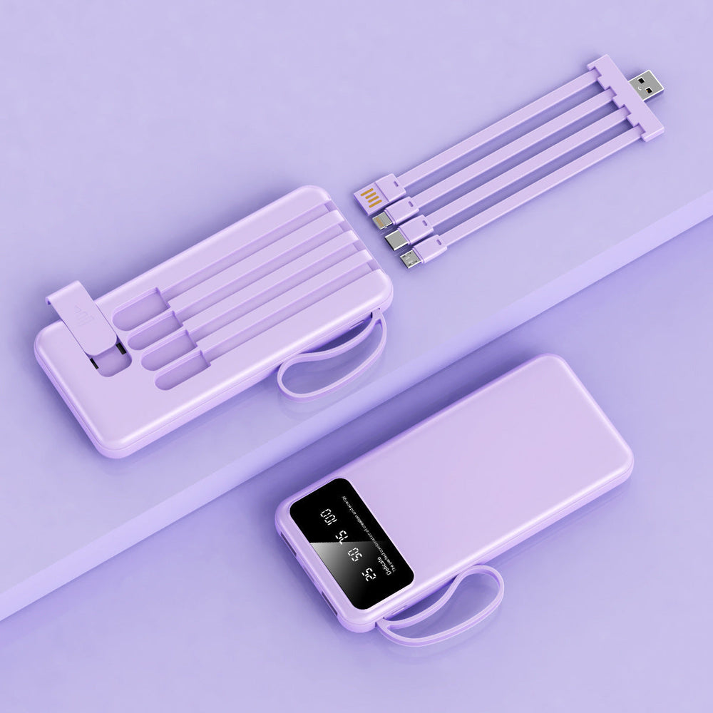 Built-in Cable Multi-port Wired Charging Power Bank