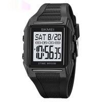 Lightweight Waterproof And Luminous Square Electronic Sports Watcha Classic And Stylish Choice