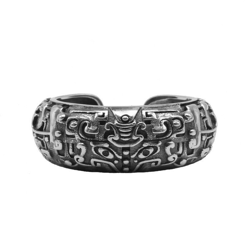 Adjustable Retro Non-Fading Lucky Beast Ring Domineering Hipster Jewelry