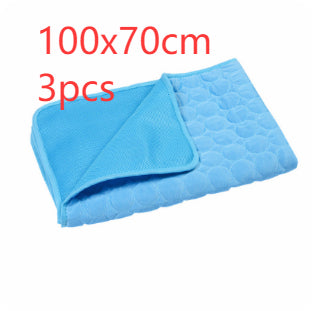 Summer Cooling Pet Sleeping Ice Silk Mat