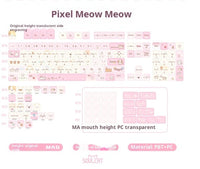 Transparent Frosted Keycaps Magnetic Switches Complete Keycap Set