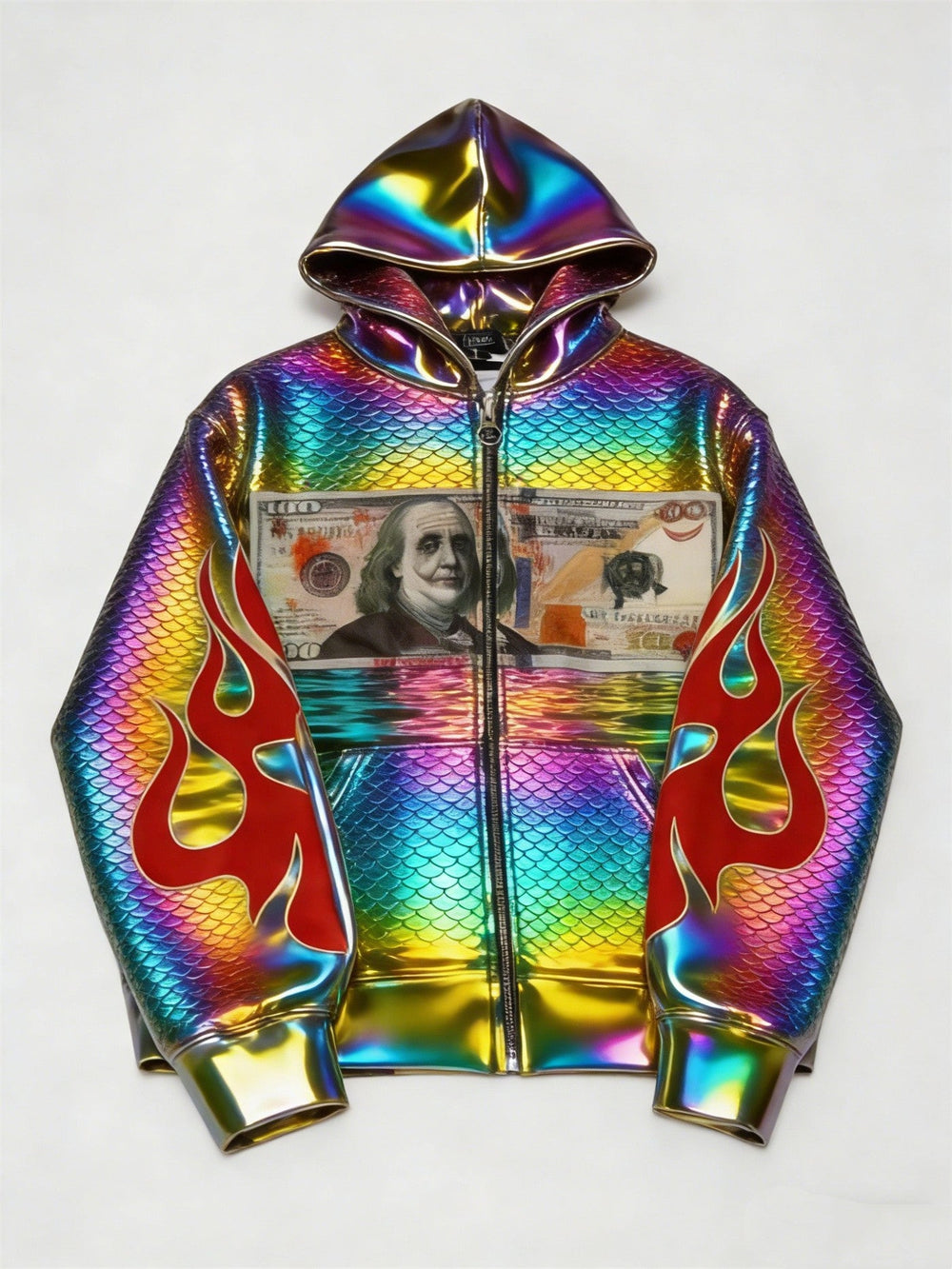 Fashion Casual Printed Polyester Sweater