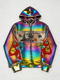 Fashion Casual Printed Polyester Sweater
