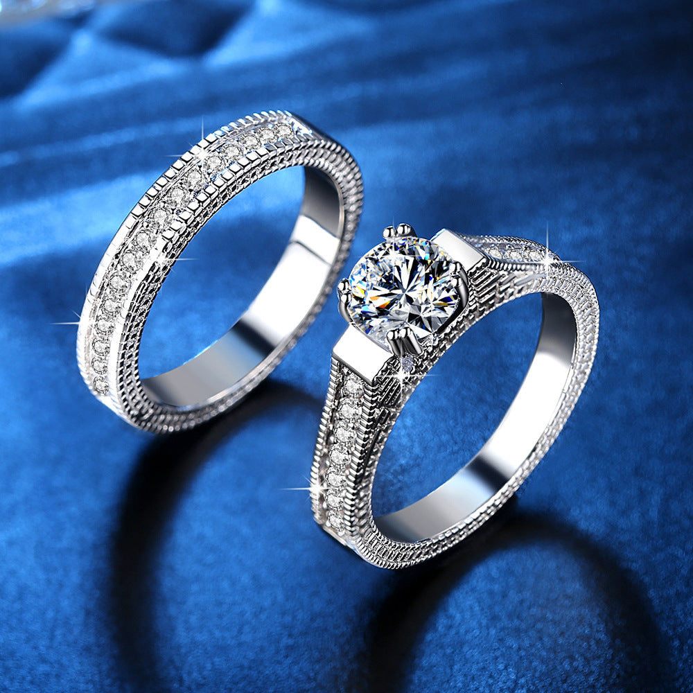 New Jewelry Amazon Accessories Personality Ring Zircon
