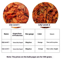 Wholesale In Bulk Lily Lily Dried Flower Lily Tea Red Lily Tea