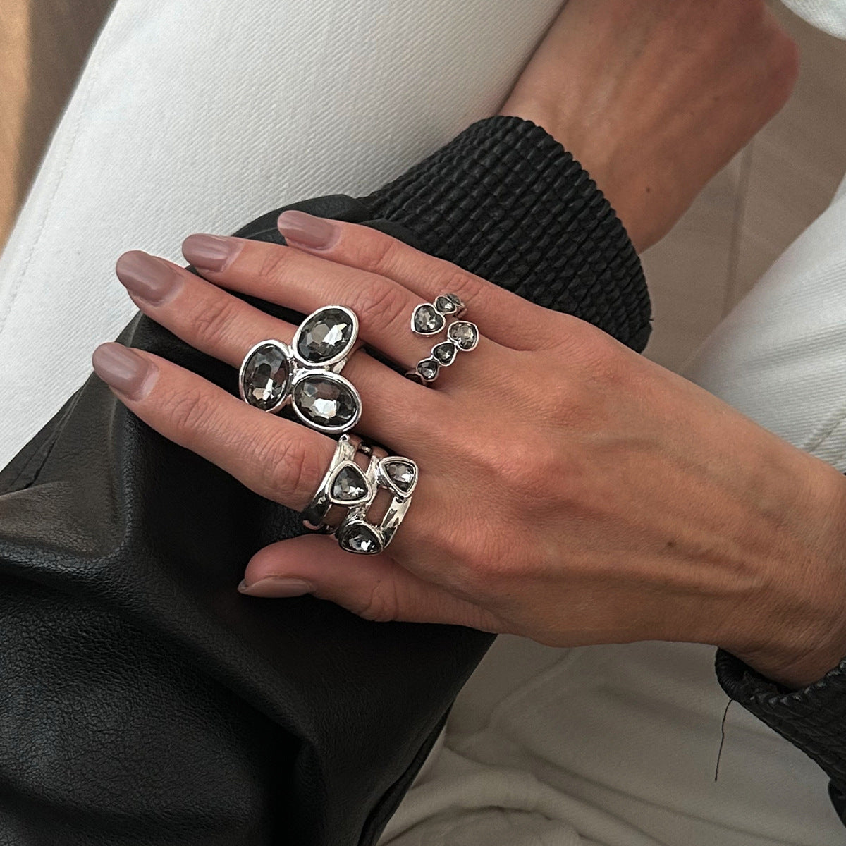 Stylish Metal Layered Mixed Bracelet For Women