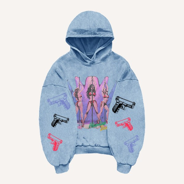 Fashion Casual Printed Polyester Sweater