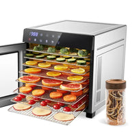 Food Dehydrator Machine 25QT, 8 Trays Stainless Steel Dehydrator Machine, Large Capacity Dehydrators For Food And Jerky, Herbs, Yogurt, Veggies, Dog Treats