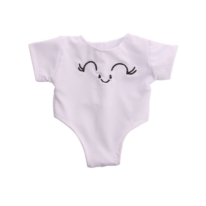 Cute One-piece Swimsuit With Girl Doll Accessories