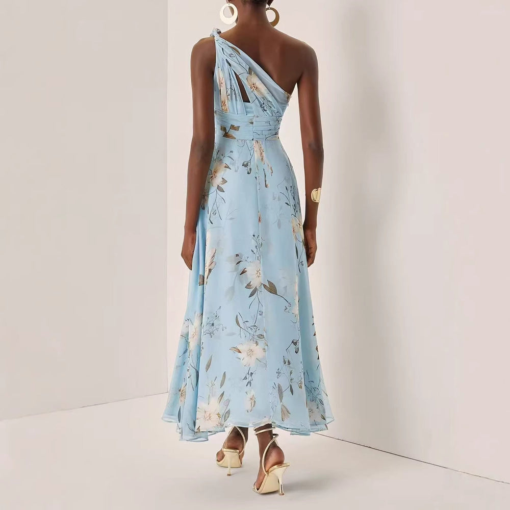 Fashionable Printed Maxi Dress