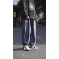 Hong Kong Style Retro Overalls Jeans Man
