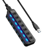 USB 30 Hub, High-speed 30 Hub With 4 Ports And Individual Onoff Switches