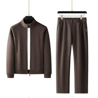 Men's Fashion Casual Stand-Collar Sweatshirt Sports Suit