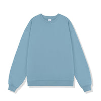 Solid Color Round Neck Men's Sweater Heavy Thickening American Fashion Brand Loose