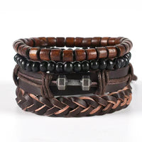 Multi-layer Bracelet Set Vintage-style Jewelry For Men
