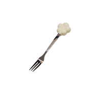 Creative SUNFLOWER Stainless Steel Fruit Fork Ceramic Storage Tank Kitchen Gadgets
