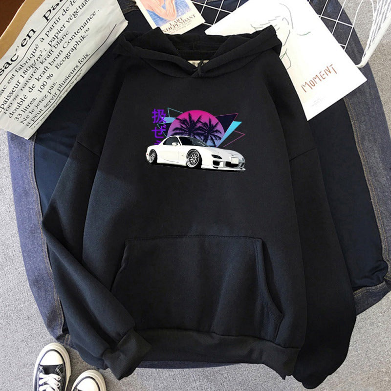 Mazda RX7 Printed Hoodie Fashion Hooded Sweatshirt