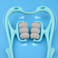 6-Wheel Manual Neck Massager - Pain Relief Roller
